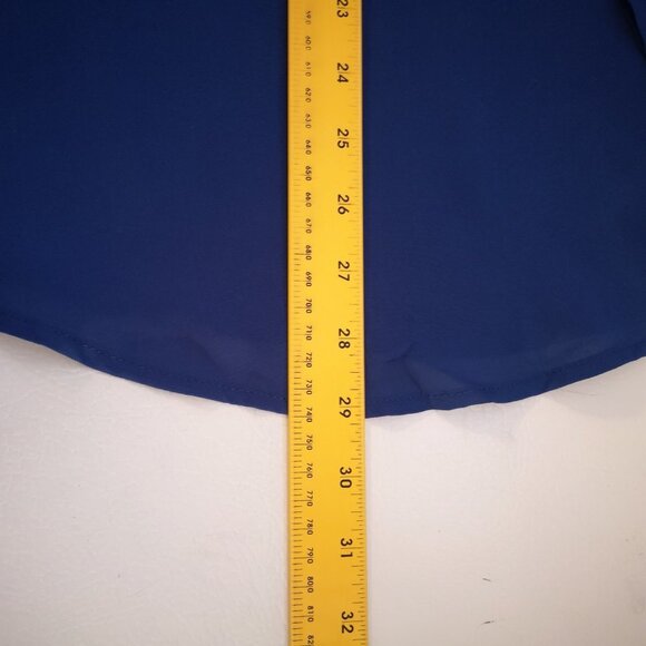 NWT Cleo Ladies Royal Blue Long Sleeves Size XS Straight Fit V-neck Sweater - Picture 10 of 10